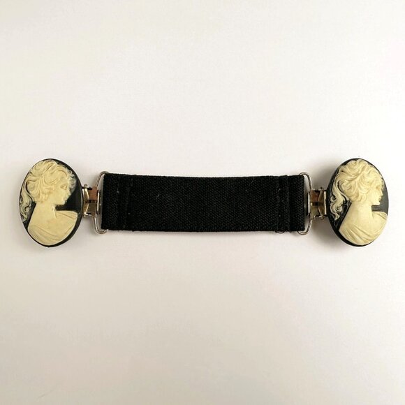 80s Cameo Jacket Cincher, Elastic Blazer Clip - Picture 1 of 10